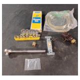 Sharpening stone, sockets, socket wrench and