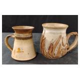 Vintage pottery mugs