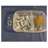 Chandalier prisms and hooks