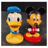 Mickey Mouse and Donald Duck plastic bobble