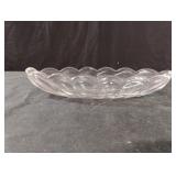Vintage glass relish dish