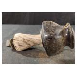 Vintage porcelain insulator with wood pin