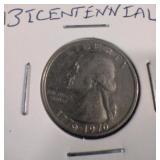 Bicentennial 1776-1976 quarter