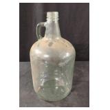 Vintage one-gallon green glass jug