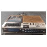 Vintage GE FM/AM Clock Radio Cassette Recorder.