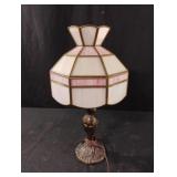 Stained glass table lamp. Works
