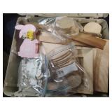 Plastic case with printable and decorable wood