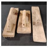 Vintage wooden trowels