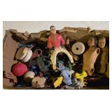 Vintage toys, wooden yo yo, vintage heartland