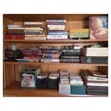 Assorted books, bibles, cassette tapes, vtg
