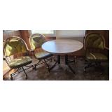 Vintage table 42x29 and chairs 23x36