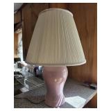 25" dusty pink lamp