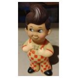 Vintage Big Boy plastic bank 9" tall