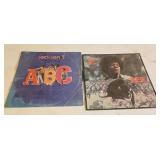 two vintage vinyl record albums by The Jackson