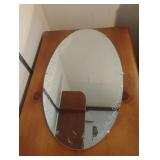 Vintage oval mirror 13 1/2 x 23 1/2