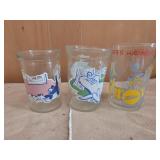 Vintage looney tunes welches jelly glass and