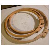 vintage wooden embroidery hoops. Large