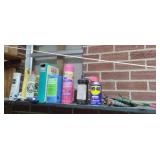 Contents on shelf - appple peeler, cleaning