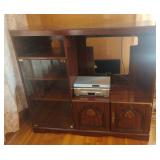 Entertainment center with Phillips DVD Player and