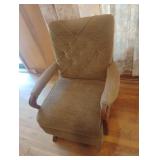 Vintage cloth rocker 30 x 35 x 26