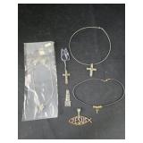 Group of Religious Jewelry and trinkets