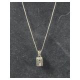 .925 Little Cross Box on .925 chain