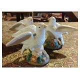 Vintage dove figurines 5" tall