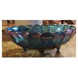 Vintage Indiana Glass Carnival Glass bowl in an