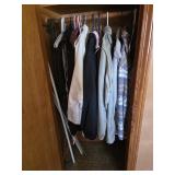 Contents of closet, mostly jackets size XL,