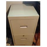 Metal file cabinet. 15 x 29 x 18