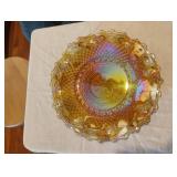 Vintage Indiana Glass Co. Iridescent Gold