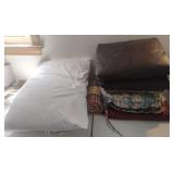 Pillows and a throw