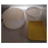 Tupperware cake plate and more ....