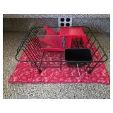 Dish drainer, grater. Mat