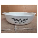 vintage Anchor Hocking white casserole baking