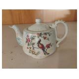 Vintage Hand-painted floral Ceramic Pheasant in