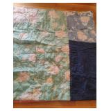 Vintage reversible handmade quilt 84 x 84