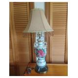 Vintage ceramic floral Victorian-style table