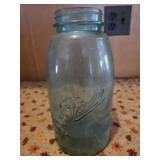 vintage Ball Perfect Mason jar aqua blue glass