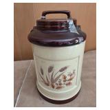 Vintage Ceramic Wheat Pattern Milk Can Style