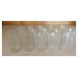 Vintage ribbed juice glasses. 16 total