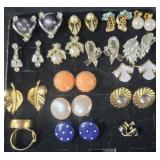 Assorted Clip-on and Screwback Earrings