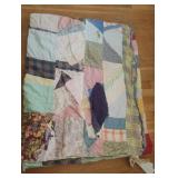 Vintage reversible handmade quilt. Need repairs