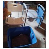 Shower chair, potty chair and more .....