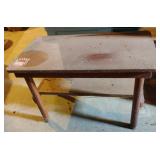 Vintage wood end-coffee table 28 1/2 x 19 x 15