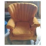 Vintage cloth chair. Needs cleaning 32 x 36 x 32
