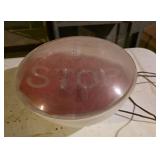 Vintage plastic electric stop sign
