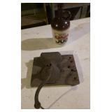 antique cast iron wall-mount coffee grind,