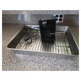 Large roasting pan and Proctor silex can opener