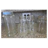 vintage NutraSweet brand sweetener ribbed glass